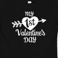 thumbnail image 4 of Inktastic My First Valentine's Day with White Heart and Arrow Boys or Girls Baby T-Shirt, 4 of 5