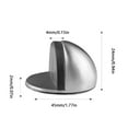 thumbnail image 2 of TOP-MAX Stainless Steel Floor Door Stopper with Thicken Base Semi-Circle Design No-Punch Rubber Doorstop Vintage Bronze, 2 of 7