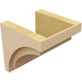 thumbnail image 5 of 10"W x 10"D x 10"H Wide Rivera Rough Cedar Woodgrain TimberThane Corbel, Primed Tan, 5 of 6