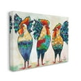 thumbnail image 3 of Stupell Industries Bold Patterned Chickens Hens Vivid Feathers Standing Painting Gallery Wrapped Canvas Print Wall Art, Design by Karrie Evenson, 3 of 7