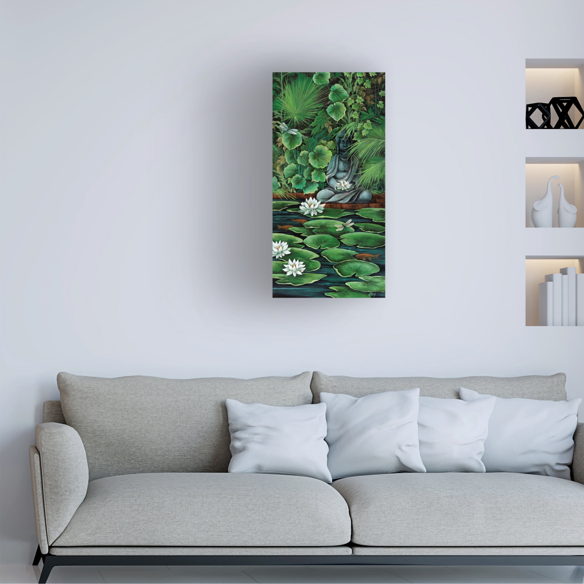 Debbi Wetzel 'Koi Pond' Canvas Art