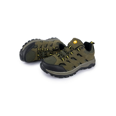 

Audeban Mens Hiking Boots Walking Ankle Lace Up Trail Black Trekking Trainers Shoes Size