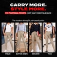thumbnail image 4 of Access Junior's Uniform Skinny Pants (Khaki, 15/16) ASU017, 4 of 8