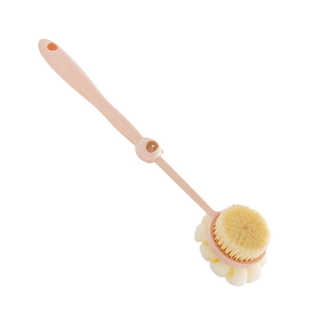 Yhmxh Decoración del baño Cepillo de baño de cerdas suaves con mango largo para frotar la espalda, el barro y la suciedad. Cepillo de baño y ducha. Gabinete de almacenamiento de baño