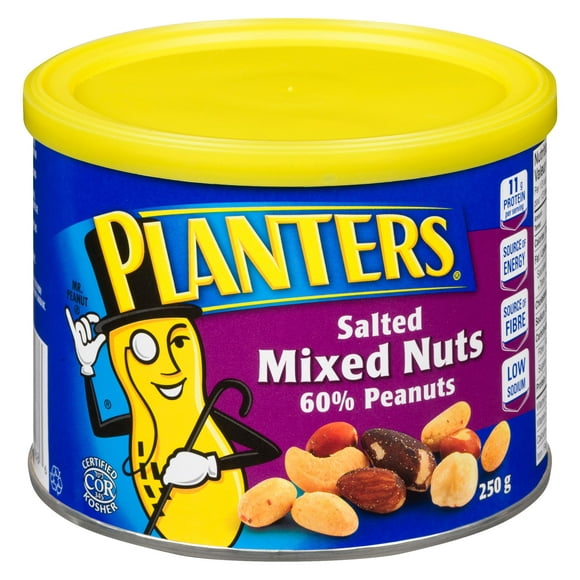 Planters Salted 60% Peanuts Mixed Nuts, 250 g