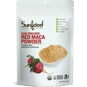 Sunfood Superfoods Raw Organic Red Maca Root Superfood Powder, 8oz