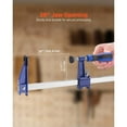 thumbnail image 3 of KFFKFF Set of 4 Bar Clamps for Woodworking, 36-Inch Opening, Lockable F-Clamps with 600 lbs Load Capacity, 2.5-Inch Throat Depth, Durable Cast Iron and Carbon Steel Construction, Ideal for Wood, 3 of 9