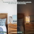 thumbnail image 5 of Grey and Gold Marble Bedside Table Lamp LED Warm Lights with USB Charging Port Retro Cylinder Desk Lamps, 5 of 7