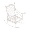 thumbnail image 3 of Silla mecedora de hierro en miniatura, accesorios de decoración de modelo de mini silla muebles de casa de muñecas pequeños para adornos de micro, 3 of 10
