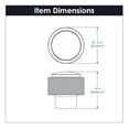 thumbnail image 4 of Belwith-Keeler B076865-SS 1.18 in. Dia. Verge Collection Knob, Stainless Steel, 4 of 5