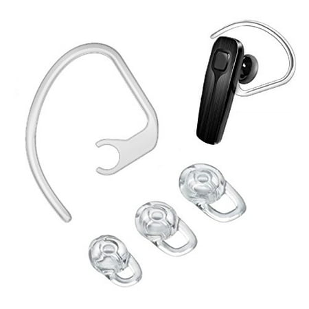 Earbuds Earhooks for Plantronics Voyager Edge Wireless Bluetooth Replacement Earbuds Ear-Tips and Earhook 1 Small 1 Medium 1 Large and 1
