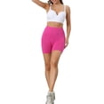 thumbnail image 2 of INSPIRE CHIC Women's Mid-Thigh Boxer Underwear Full Coverage Soft Stretch Boyshorts Panties L Hot Pink, 2 of 5