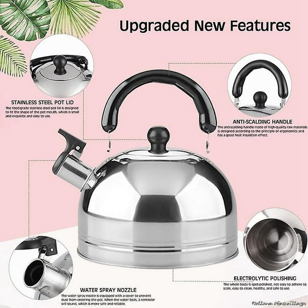 Water Kettle Stainless Steel Pot Insect And Dust Proof Gas Stove Induction