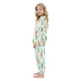 thumbnail image 4 of Fluffy Pajamas Set Fuzzy Winter Warm Pj Sets Pullover Tops and Long Pants Capybaras in Playful Poses Medium, 4 of 8