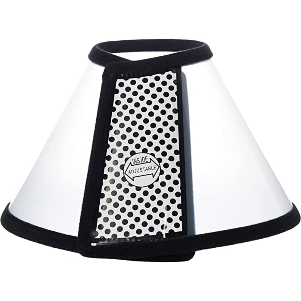 Dsseng Cat Cone Adjustable Pet Cone Pet Recovery Collar Comfy Pet Cone