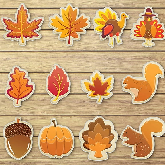 WHAMVOX  12 Pcs Cookie Cutter Set Thanksgiving Biscuits Child Silver