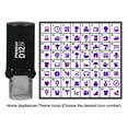 thumbnail image 4 of Printtoo Personalise&nbsp;Home Appliances Theme Icon&nbsp;Round Rubber Stamp Self Inking Stamper 12 mm-Black, 4 of 7
