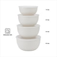 thumbnail image 5 of KitchenAid 7-Piece Plastic Nesting Mixing Bowl Set and Prep Bowls with Lids, Porcelain, 5 of 16
