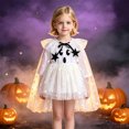 thumbnail image 2 of HAYIMI Girls Halloween Star Mesh Tutu Dress Cape For Season Party Outfit Sets Classic Clothes Sets, 2 of 4