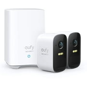 Angle View: eufy Security, eufyCam 2C 2-Cam Kit, Wireless Home Security System with 180-Day Battery Life, HomeKit Compatibility, 1080p HD, IP67, Night Vision, No Monthly Fee