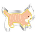 thumbnail image 1 of Molde de acero inoxidable para galletas, molde para cortar con forma de ratón y gatito de dibujos animados, herramienta para hornear masa de pan al vapor, 1 of 6