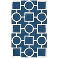 thumbnail image 2 of Safavieh Cambridge 2' X 3' Hand Tufted Wool Rug in Navy Blue and Ivory, 2 of 4