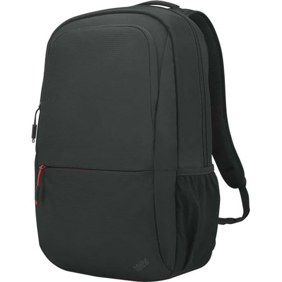 Lenovo Multiple Zipper Pockets Red Accents 16" Laptop Backpack, Black