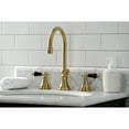 thumbnail image 4 of Kingston Brass KS2987PKL Duchess Widespread Bathroom Faucet with Brass Pop-Up, Brushed Brass, 4 of 8