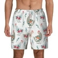 thumbnail image 3 of Uemuo Funny Chicken Pattern Mens Swim Trunks Quick Dry Board Shorts with Mesh Lining, Stretch Beach Shorts Quick Dry No-Chafing Board Shorts-Large, 3 of 9