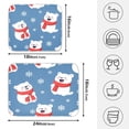 thumbnail image 4 of Snow Bear Pattern Drying Dish Mat Quick Drying Absorbent Soft Durable for Kitchen 18" x 24", 4 of 10