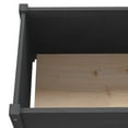 thumbnail image 6 of vidaXL Garden Planter Gray 78.7"x19.7"x27.6" Solid Wood Pine, 6 of 8