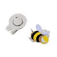 thumbnail image 4 of Clip para gorra de golf con patrones variados y marcador de pelota de golf desmontable - Ligero Pequeña abeja, 4 of 5