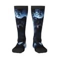thumbnail image 2 of Lsque Night Scene of Wolves Printed Crew Socks Men's Women's LightWeight Thin Casual Calf Socks ,Knee High Socks,Cotton Socks, 2 of 9