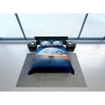 thumbnail image 4 of Dolphin dash blue moon duvet cover set galaxy bedding, space bedding set full,, 4 of 4