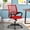 Red, variant on NiamVelo Mesh Office Chair, Mid-Back Home Office Chairs Adjustable Desk Chair Ergonomic Computer Chair with Armrest, Rolling Swivel Chair for Adults, Black