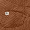 thumbnail image 5 of LLYwey Winter Tights for Women On Sale Clearance Ladies Casual Solid Color Pocket High Waist Straight Leg Pants Casual Pants New Winter Pants Coffee M, 5 of 6