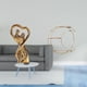 thumbnail image 2 of Figura De Pareja, Estatua, Recuerdo, Regalo Para Amantes, Escultura, Adorno De San Valentín Para Aniversario, Estante De Metal Para Colgar En La Pared, Decoración, Ahorro De Espacio,, 2 of 8