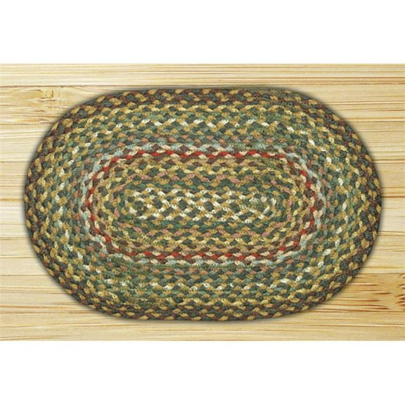 Earth Rugs 46-051 Fir-Ivory Round Swatch