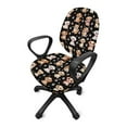 thumbnail image 2 of SCRAWLGOD Dog Paws Stars Black 2 Pieces Comfy Office Chair Slipcover Breathable Easy to Remove High Back Chair Covers Universal Anti-Dust Dustproof Swivel Chair Cover, 2 of 7