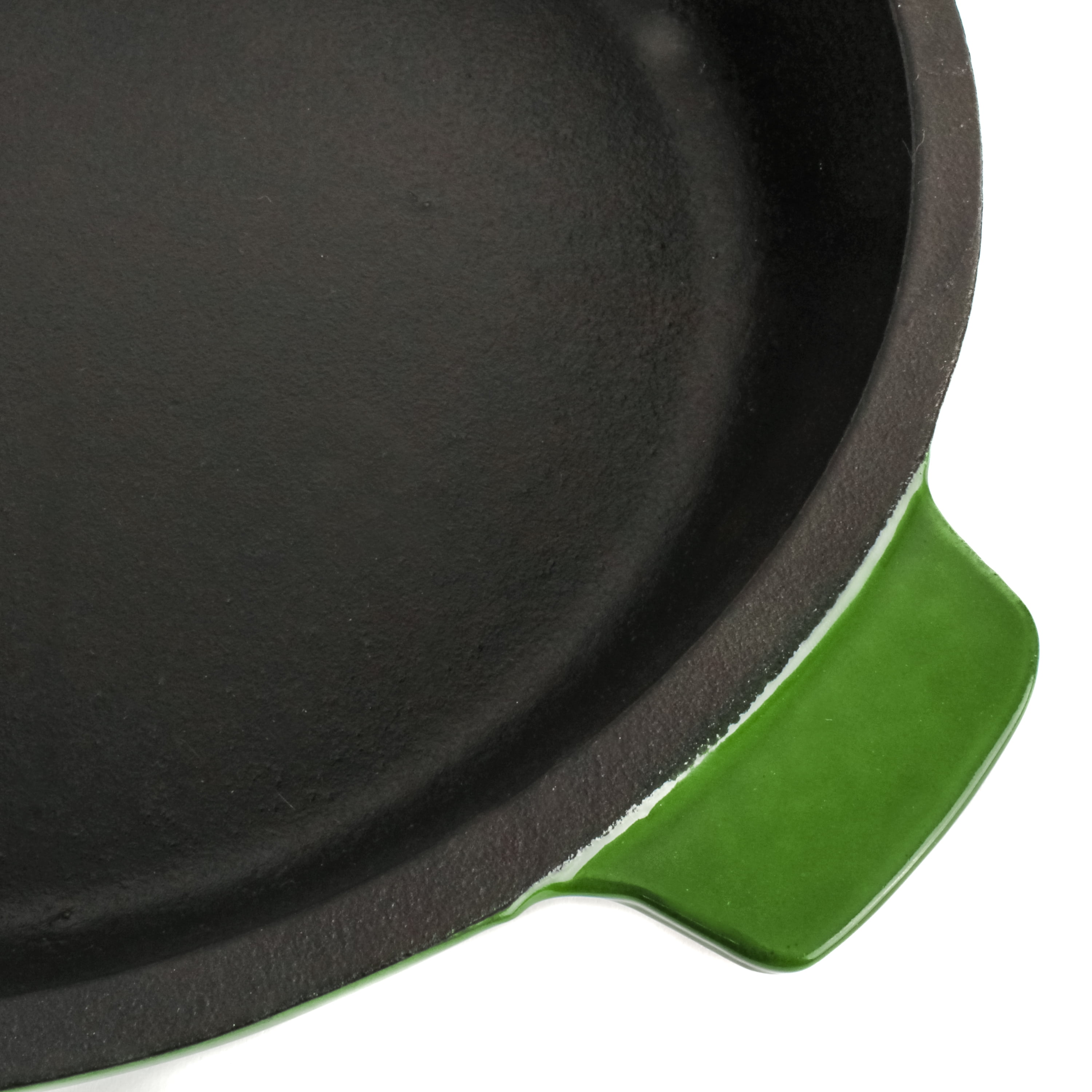 BergHOFF Neo 2pc Cast Iron 10" Fry Pan & 11" Grill Pan Cookware Set, Green