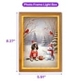 thumbnail image 5 of Hello Winter English Springer Spaniel Football Snowman Welcome Snowy Morning Acrylic Plaque with Wood Photo Frame Box Springers Dog Lover Gifts Light Box - 01012, 5 of 5