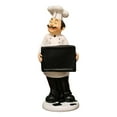 thumbnail image 1 of Escultura decorativa de figura de chef para decoración de cocina, decoración campestre en miniatura 4 10.5x8.5x22.5cm, 1 of 8