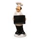 thumbnail image 2 of Estatuas decorativas decoración de la de la encimera de 3D para la decoración de la del país Decoraciones de la .5x8.5x22.5cm BLESIY Figurilla del chef, 2 of 8