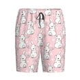 thumbnail image 3 of Picia Cute Rabbit Pajama Shorts for Men, Men's Pajama Bottoms, Sleepwear,Short Pajama Pants-Small, 3 of 9