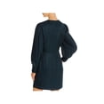 thumbnail image 2 of Parker Womens Silk Mini Wrap Dress Green 4, 2 of 2