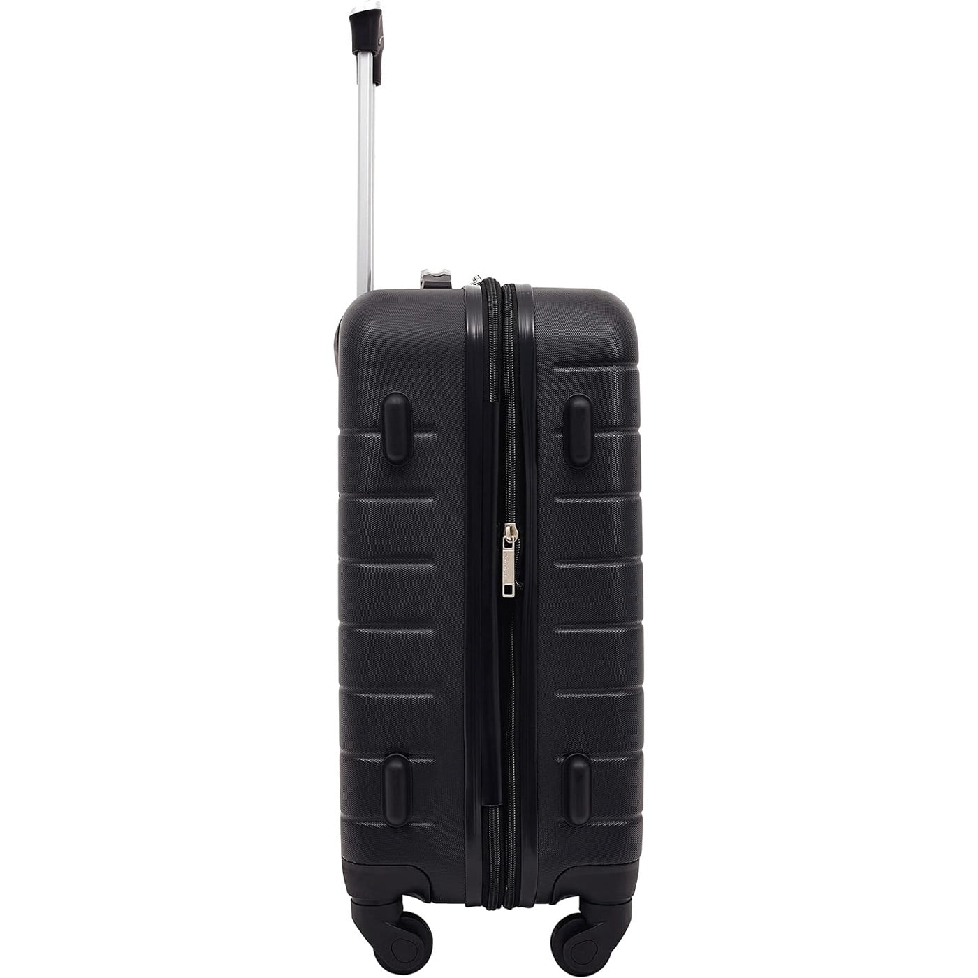 Wrangler Smart Luggage Set with Cup Holder and USB Port, Black, 3 Piece Set
