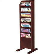 Wood Literature Displays, Mahogany