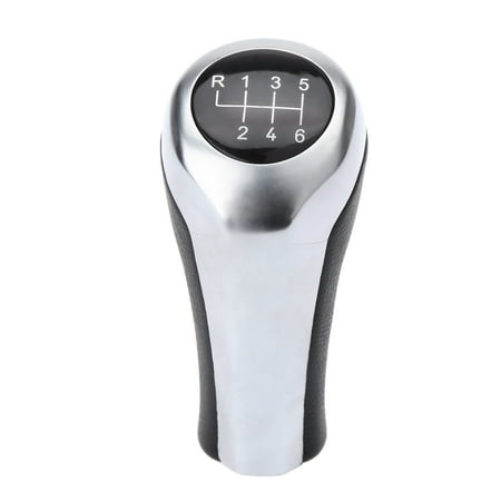 E46 Shift Knob - 6 Speed Manual Gear Shift Knob Stick Head for BMW E30 E32 E36 E46 E39 E34 Z3 Black Chrome