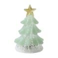 thumbnail image 3 of Tabletop Christmas Night Light, Lighted Mini Glass Christmas Tree with Star Topper, Festive Holiday Centerpiece for Home Mantel Shelf Office Desk Party Decoration, 3 of 7