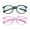 Black Blue+Pink, variant on LAMBBAA Kids Blue Light Blocking Glasses 2 Pairs Round Frame UV400 Protection Anti Blue Ray Computer Glasses Anti Glare Eyewear for Boys Girls Age 3-12 (Black Blue+Grey Yellow)